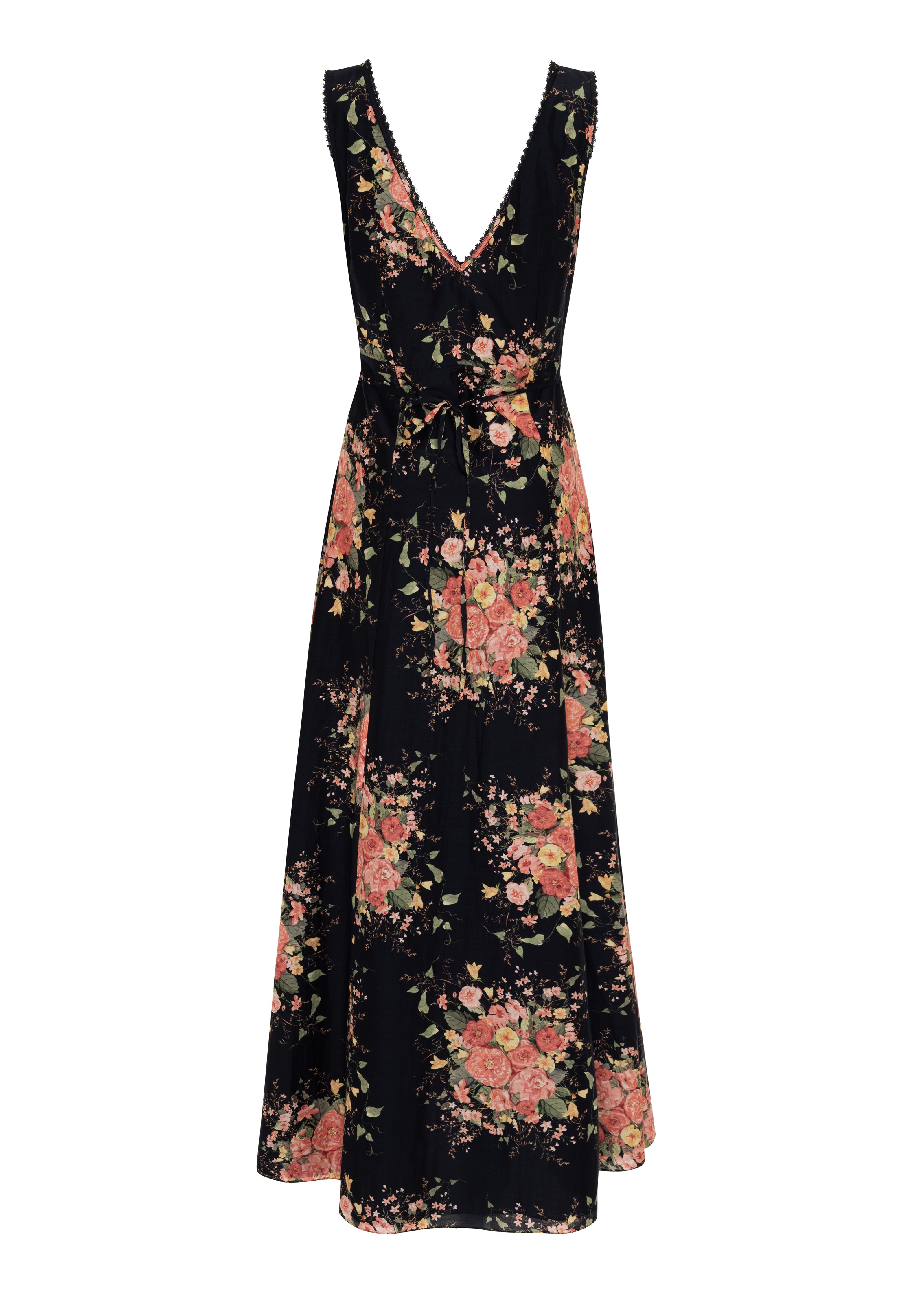 Francesca (silk black posy)
