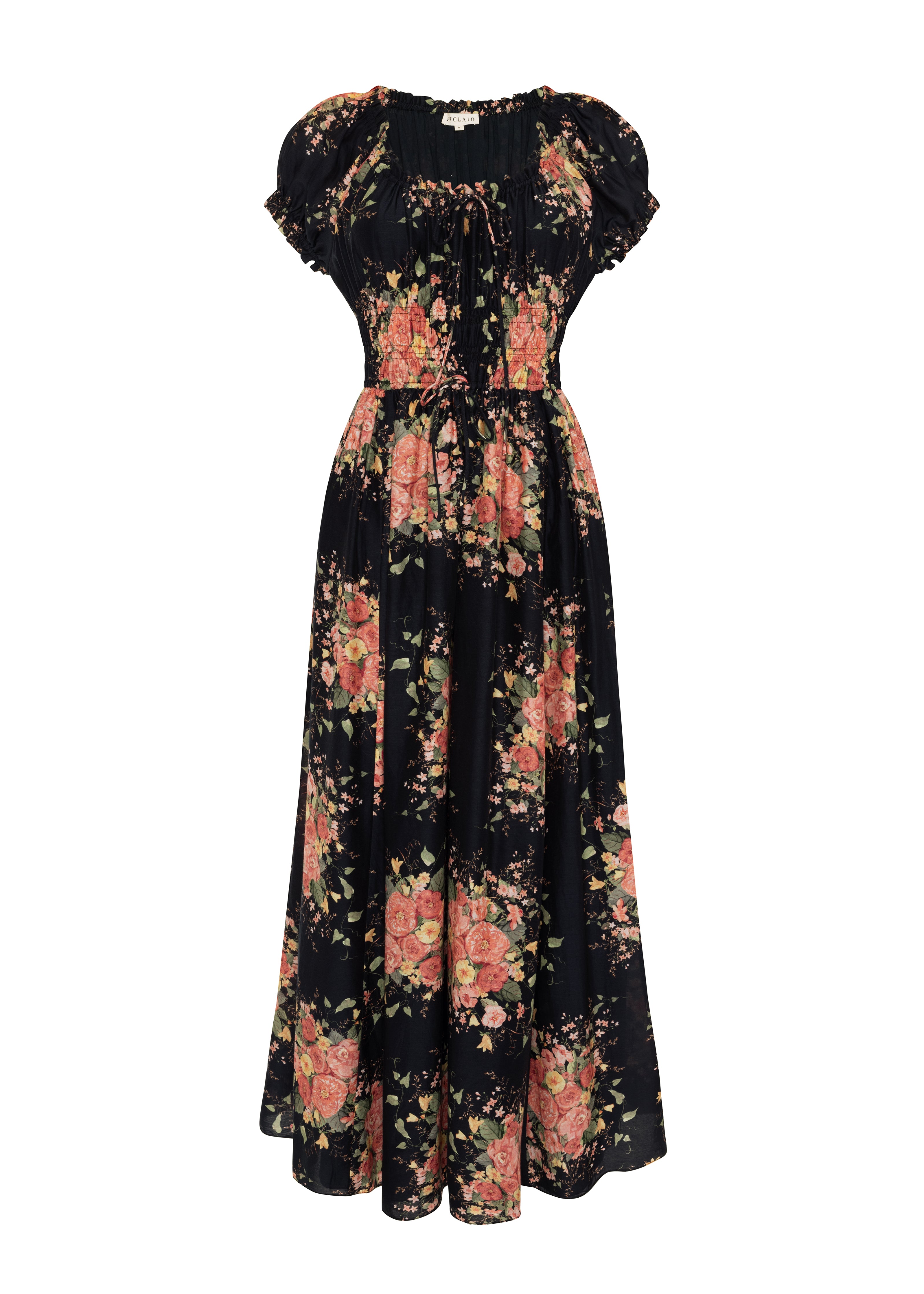 Kate (silk black posy)