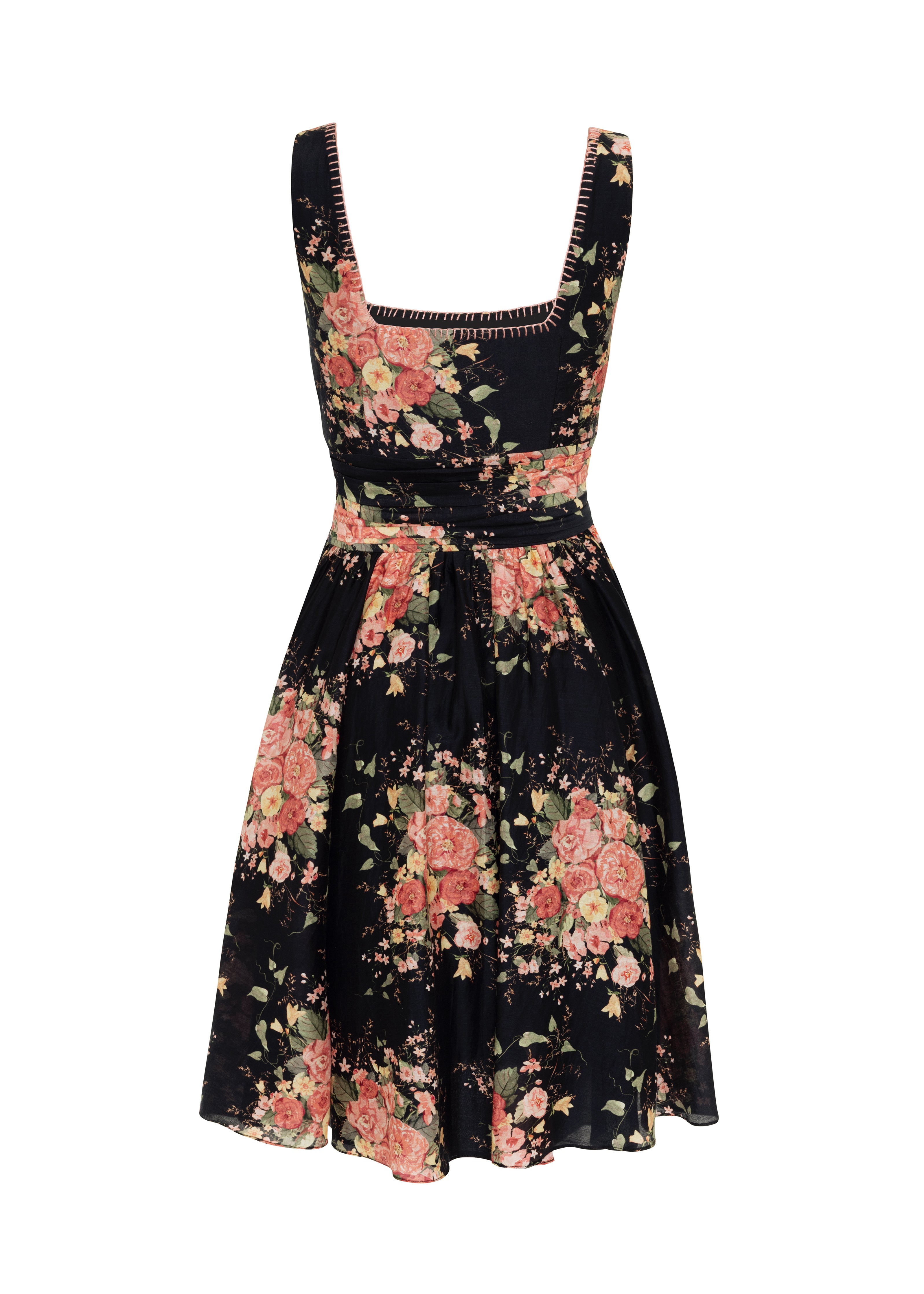 Lara (silk black posy)