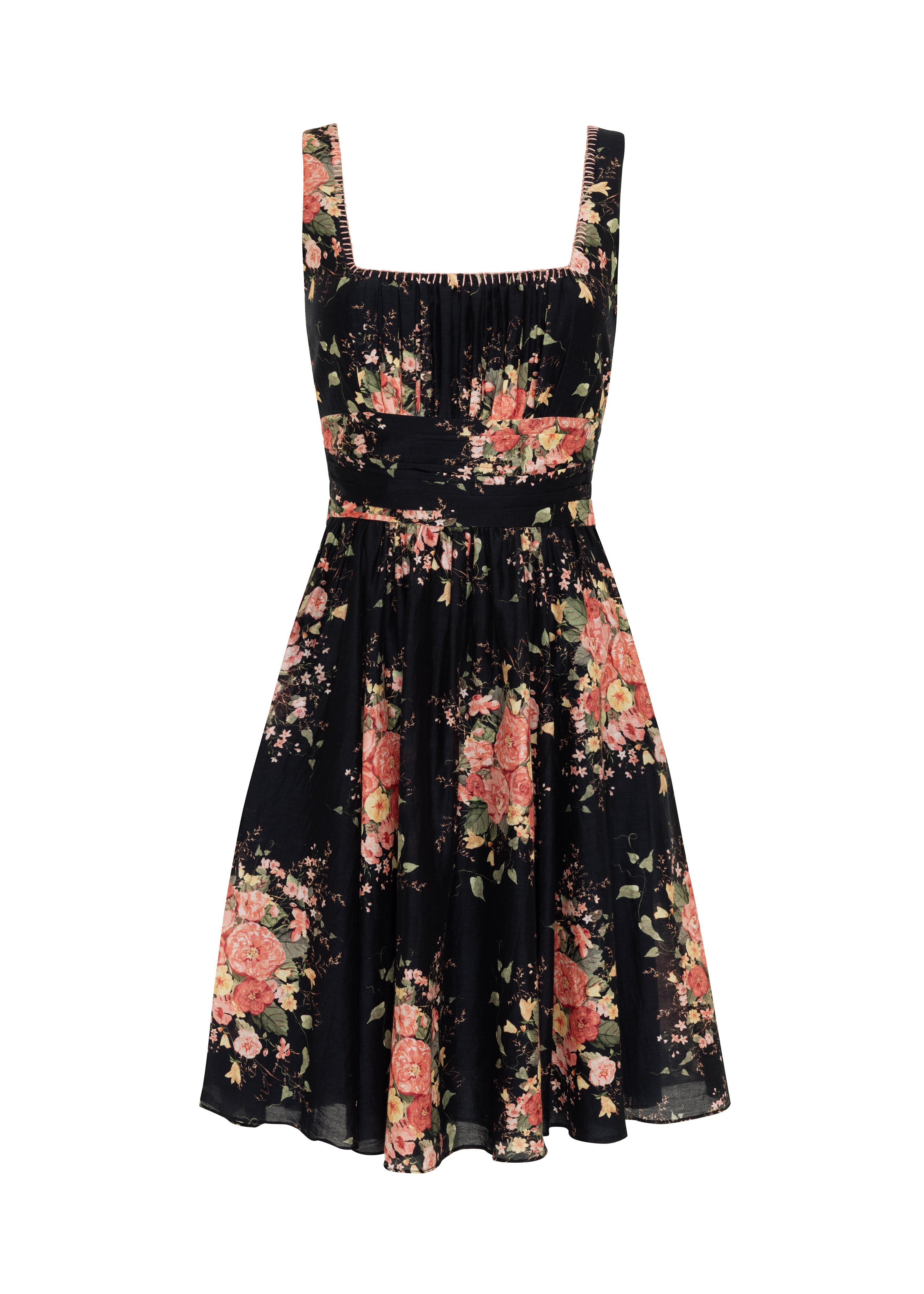 Lara (silk black posy)